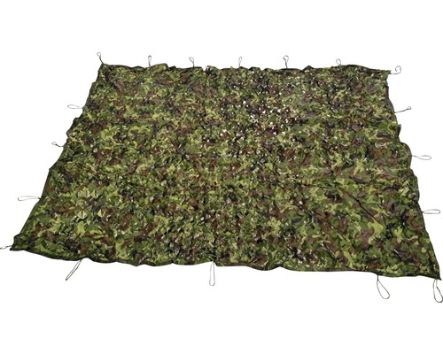 Slnečná clona, ​​maskovacia sieť zelená 200x300 cm-0