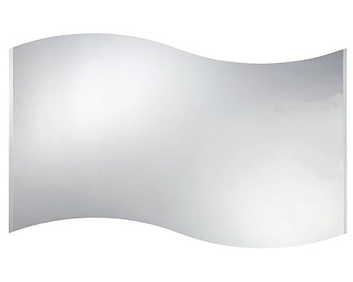 Nástenné zrkadlo s vlnitým tvarom do kúpeľne