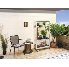 Skleník na balkón Vitavia Polis 350 sklenený 81x43 cm hliník vr. kolieskového rámu