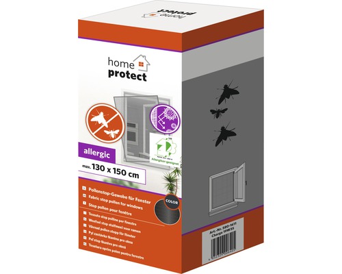 Balenie tkaniny proti peľu do okien s maximálnymi rozmermi 130 x 150 cm