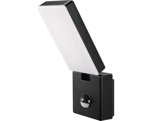 LED vonkajšie nástenné svietidlo Top Light Faro C IP65 15W 1100lm 4000K čierne so senzorom pohybu