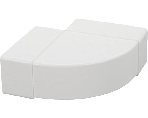 Rohový diel káblového kanála pre inštaláciu káblových kanálov