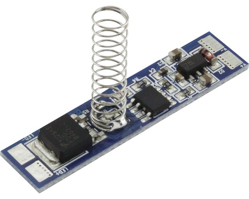 Elektronická doska s pružinovým kontaktom