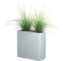 Obdĺžnikový kvetináč s rastlinami