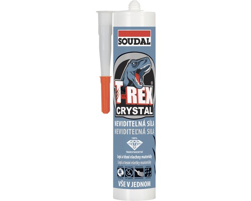 Lepiaci tmel Soudal T-Rex Crystal transparent 290 ml