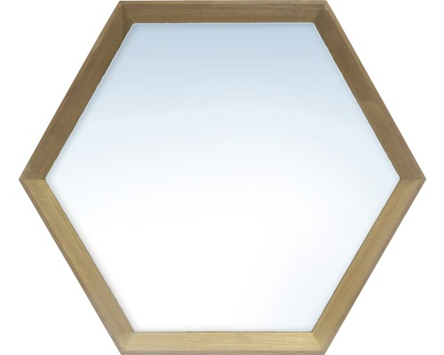 Zrkadlo Hexagon dub 34 x 30,3 cm