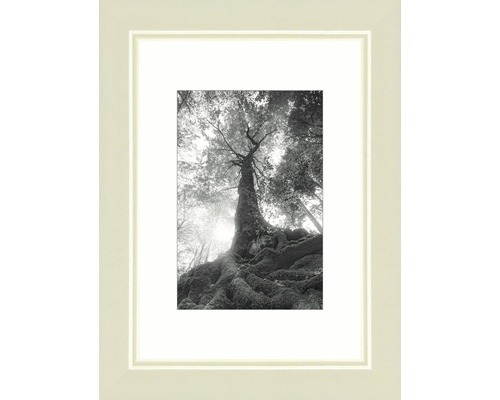 Fotorámik drevený, Modern, krémovo-biely 9x13 cm