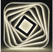 Štvorcové LED stropné svietidlo s geometrickým dizajnom