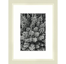 Fotorámik drevený, Modern, krémovo-biely 13x18 cm