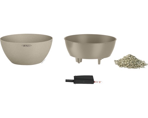 Kvetináč s vložkou, substrátom a vlhkomerom