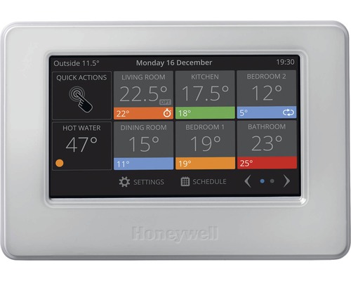 Inteligentný termostat Honeywell s digitálnym displejom pre rôzne izbové teploty