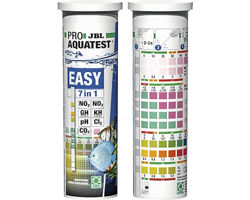 JBL Pro Aquatest Easy 7 v 1 testovacie prúžky na analýzu vody