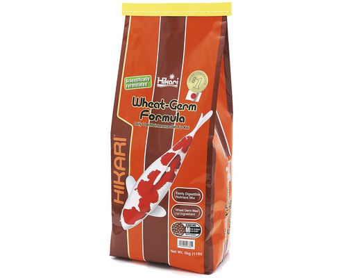 Krmivo pre jazierkové ryby Hikari Wheat-Germ Floating Medium 5 kg Balenie krmiva pre ryby Hikari Wheat Germ Formula pre koi, 5 kg