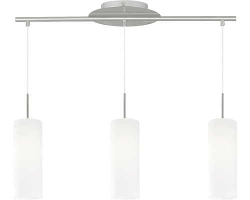 Závesné svietidlo s tromi žiarovkami a valcovými tienidlami