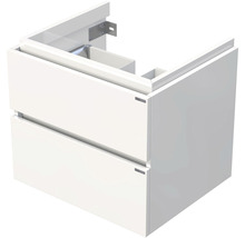 Kúpeľňová skrinka pod umývadlo na dosku 60 cm s 2 zásuvkami farba A0016 Biela lesk-thumb-0