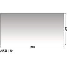Zrkadlo do kúpeľne Intedoor Austin 140x70 cm AU ZS 140