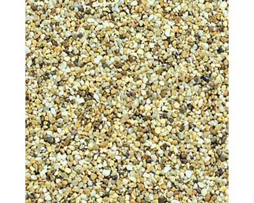 Dekoratívny materiál Kameň Den Braven 2 - 4 mm balenie 25 kg béžová Detailný záber okrasného štrku