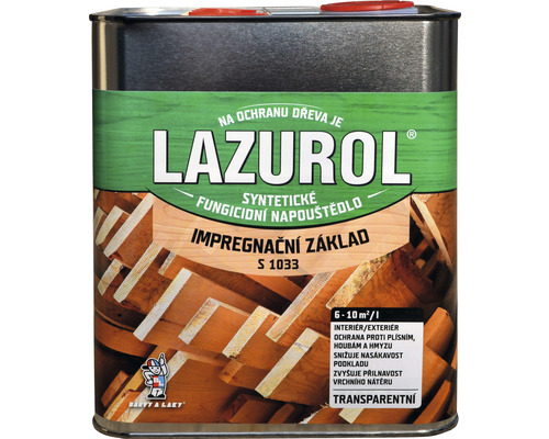 Impregnácia dreva Lazurol základ S1033 číry 2,5 l