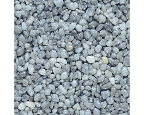Dekoratívny materiál Kameň Den Braven 3 - 6 mm balenie 25 kg sivá Detailný záber na okrasný štrk
