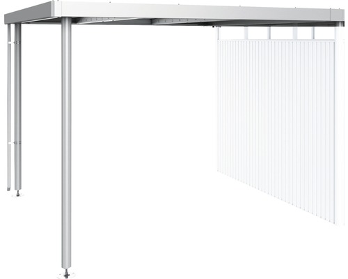 Prístrešok pre záhradný domček Biohort HighLine H5 282 x 315 cm strieborný metalický