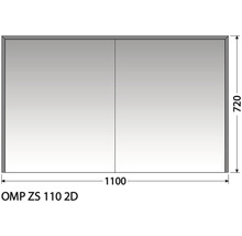 Posuvný dverový systém s rozmermi 1100 x 720 milimetrov