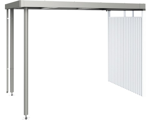 Prístrešok pre záhradný domček Biohort HighLine H2 282 x 195 cm sivý kremeň metalický