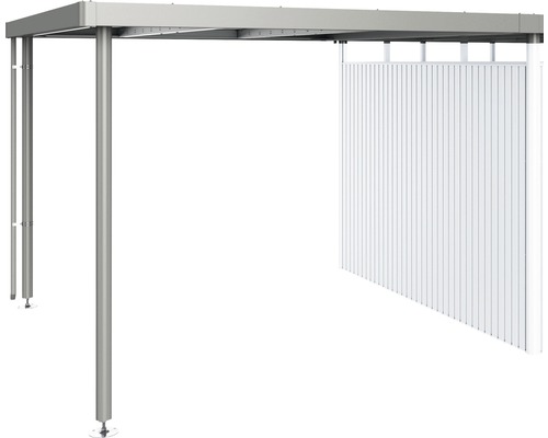 Prístrešok pre záhradný domček Biohort HighLine H5 282 x 315 cm sivý kremeň metalický