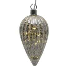 Dekoratívny LED prívesok v tvare kvapky na vianočné obdobie