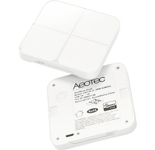 Bezdrôtový nástenný spínač Aeotec WallMote Quad so 4 tlačidlami vhodný pre ovládanie zariadenia a funkcie posuvníka scén AEOEZW130 - kompatibilný so SMART HOME by hornbach-thumb-3