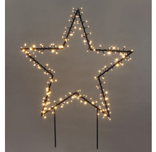 Ozdobná hviezda so svetlami na použitie v záhrade