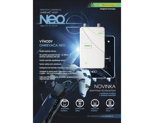 Obrázok produktu prietokového ohrievača vody Elektromet Neo