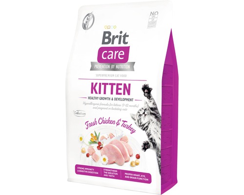 Granule pre mačky Brit Care Cat Grain-Free Kitten Healthy Growth & Development 2 kg