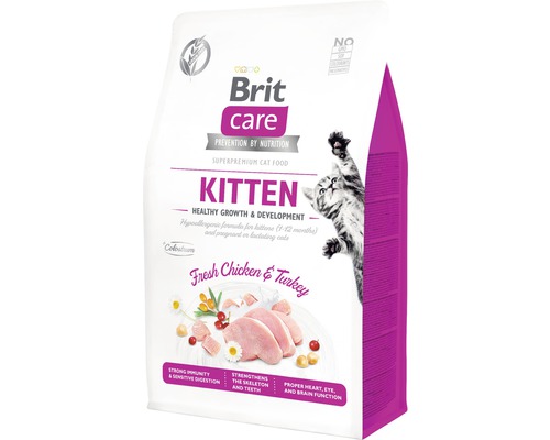 Granule pre mačky Brit Care Cat Grain-Free Kitten Healthy Growth & Development 400 g
