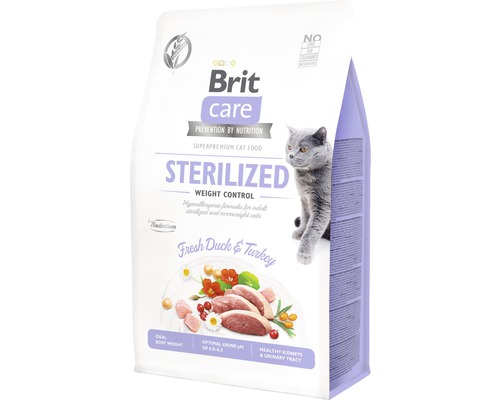 Granule pre mačky Brit Care Cat Grain-Free Sterilized and Weight Control 400 g