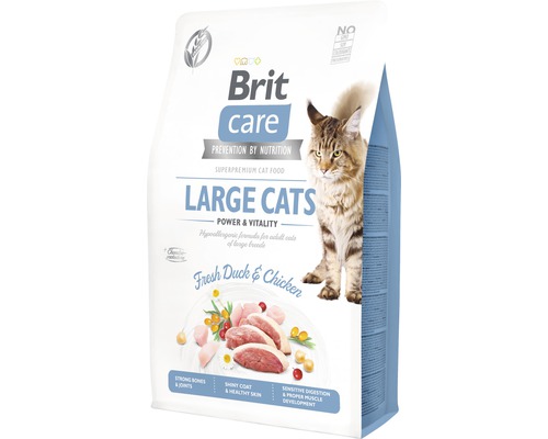 Granule pre mačky Brit Care Cat Grain-Free Large Cats Power and Vitality 2 kg