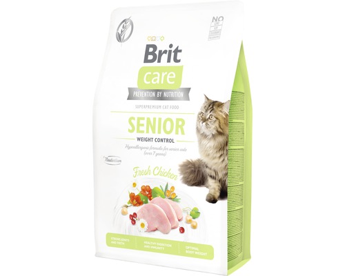 Granule pre mačky Brit Care Cat Grain-Free Senior and Weight Control 2 kg