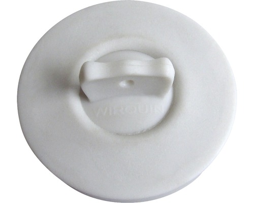 Biela zátka drezu s rukoväťou