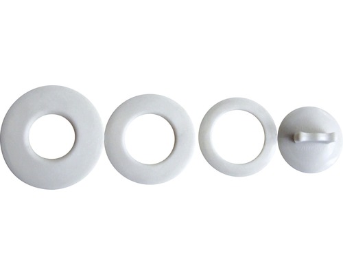 Sada tesnení pre sanitárne inštalácie, pozostávajúca z tesniacich krúžkov a zátky