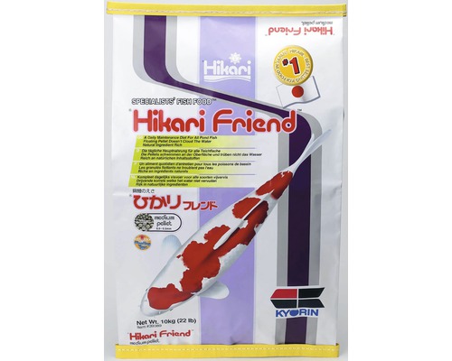 Krmivo pre jazierkové ryby Hikari Friend Medium 10 kg Hikari Friend krmivo pre všetky druhy jazierkových rýb v 10 kg balení
