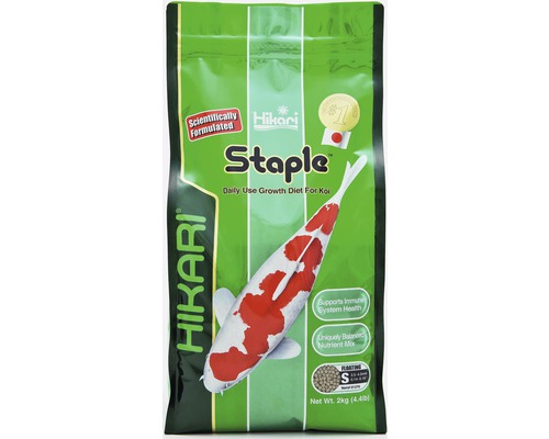 Krmivo pre jazierkové ryby Hikari Staple Mini 2 kg Krmivo pre kapry Koi Hikari Staple v balení s hmotnosťou 2 kilogramy