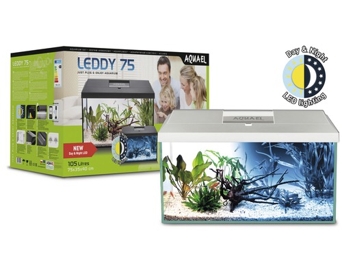 Akvarijný set s LED osvetlením, 105 litrov