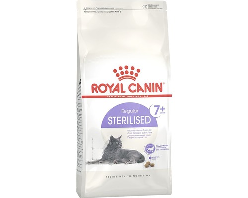 Granule pre mačky Royal Canin Sterilised 7+, 1,5 kg Royal Canin krmivo pre mačky Regular Sterilised 7+ pre staršie, sterilizované mačky