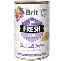 Konzerva pre psov Brit Fresh Veal with Millet 400 g-thumb-0