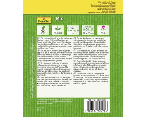 Balíček semien kvetov FloraSelf Mix