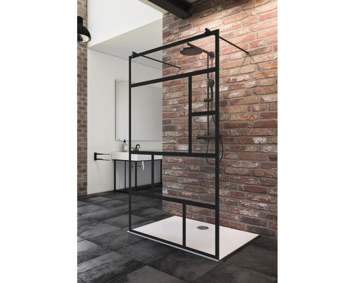 Walk In SCHULTE Alexa Style 2.0 Black Style 118,7 cm dekor skla ateliér D1221205 68 1660 Walk In SCHULTE Alexa Style 2.0 Black Style 118,7 cm dekor skla ateliér D1221205 68 1660