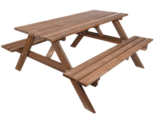 Drevený piknikový stôl pre vonkajšie použitie