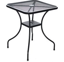 Záhradný stôl Rojaplast ZWMT-60 60x60 cm kovový s drôtenou doskou-thumb-1