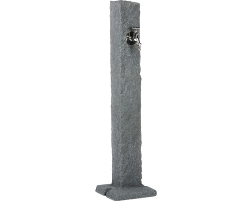 Záhradný stĺpik na vodu Arvés Natura s kohútikom 12 x 98 cm plast antracitový granit