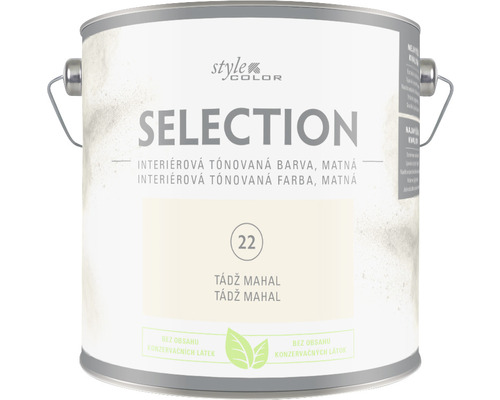 Farba na stenu StyleColor Selection Tádž Mahal krémová 2,5 l Vedro s interiérovou farbou, odtieň Tádž Mahal