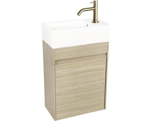 Umývadlo so skrinkou, umývadlom a batériou